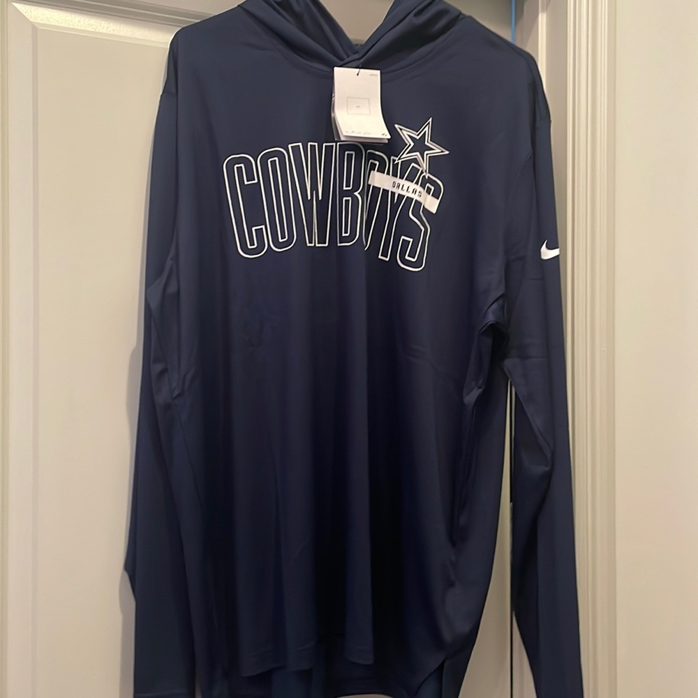 Dallas Cowboys NFL Nike Dri-fit long sleeve hooded shirt